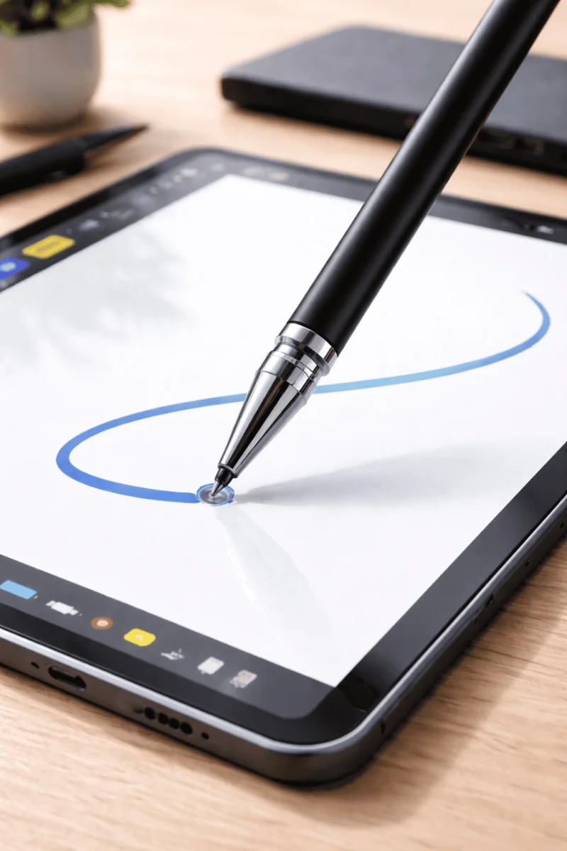 Huawei Y7 2019 Uyumlu Dokunmatik Stylus Kalem Disk Uçlu Hassas Tablet Telefon Çizim Kalemi