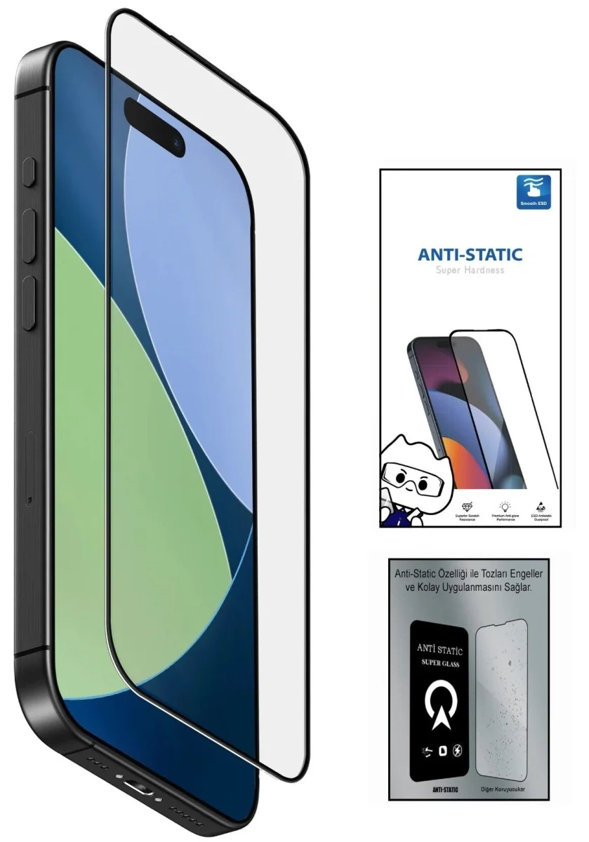 Samsung S26 PLUS 6D Anti Static Temperli Cam Ekran Koruyucu Kırılmaz Full Kaplama