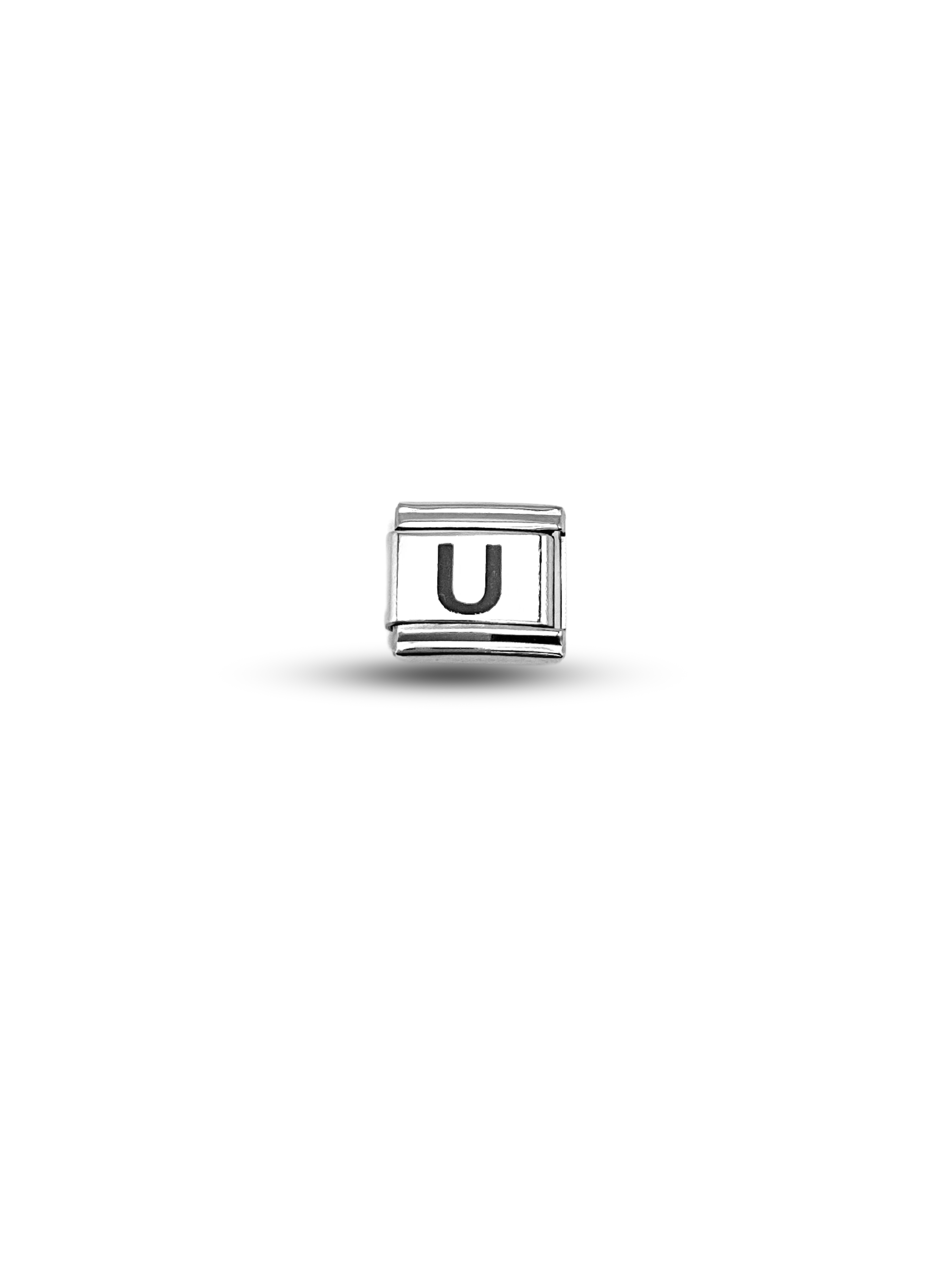 U Harfli Charm | Paslanmaz Çelik Harf Charm | Kişiye Özel Bileklik Aksesuarı