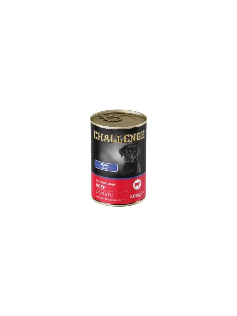 Challenge Pate Sığır Etli Yetişkin Konserve Köpek Maması 1 Adet 400 gr