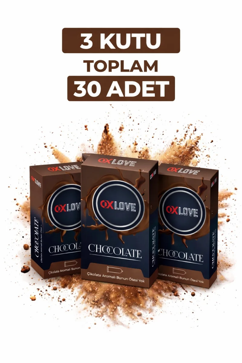 OxLove Chocolate Aromalı Prezervatif 10'lu 3 Kutu