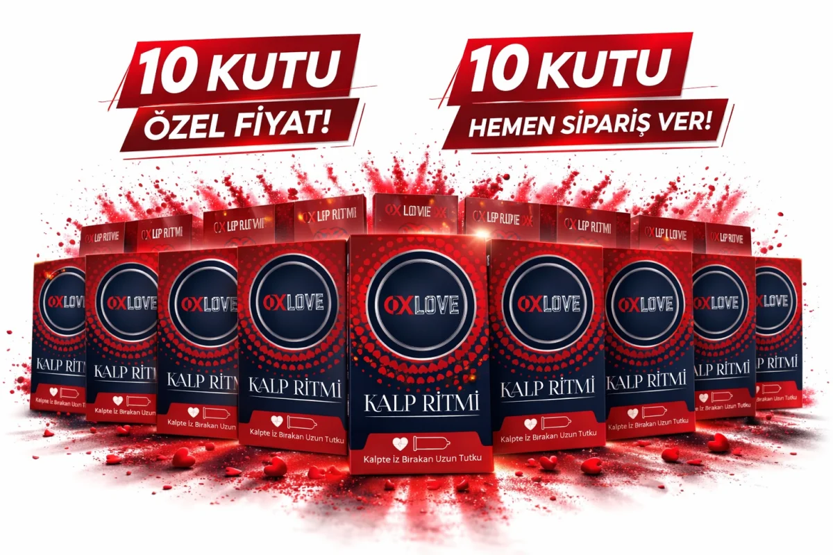 OXLove Kalp Ritmi Prezervatif 10'lu ,10 Kutu Güvenli Koruma Özel  Paket