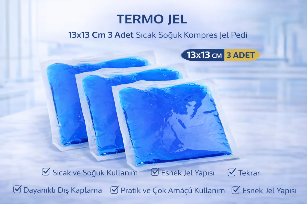 Termo Jel 13x13 Cm 3 Adet Sıcak Soğuk Kompres Jel Pedi