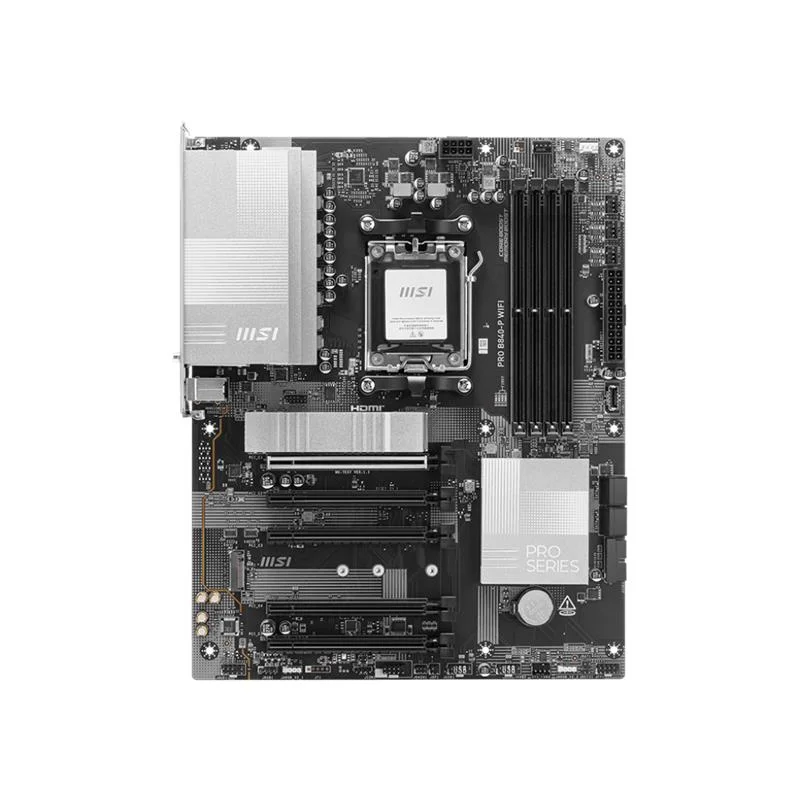 MSI PRO B840-P WIFI DDR5 8000MT/S 1XHDMI 2XM.2 ATX AM5 (AMD AM5 9000/8000/7000 SERİLERİ İLE UYUMLU)