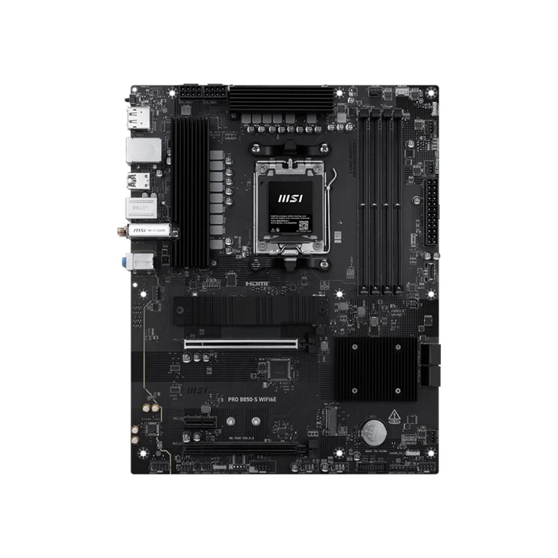 MSI PRO B850-S WIFI6E DDR5 8200MT/S 1XHDMI 1XDP 2XM.2 AM5 ATX (AMD AM5 9000/8000/7000 SERİLERİ İLE UYUMLU)