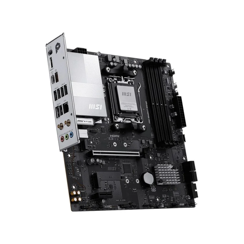 MSI PRO B840M-P WIFI6E DDR5 8000MT/S 1XHDMI 2XM.2 USB-C AM5 MATX (AMD AM5 9000/8000/7000 SERİLERİ İLE UYUMLU)