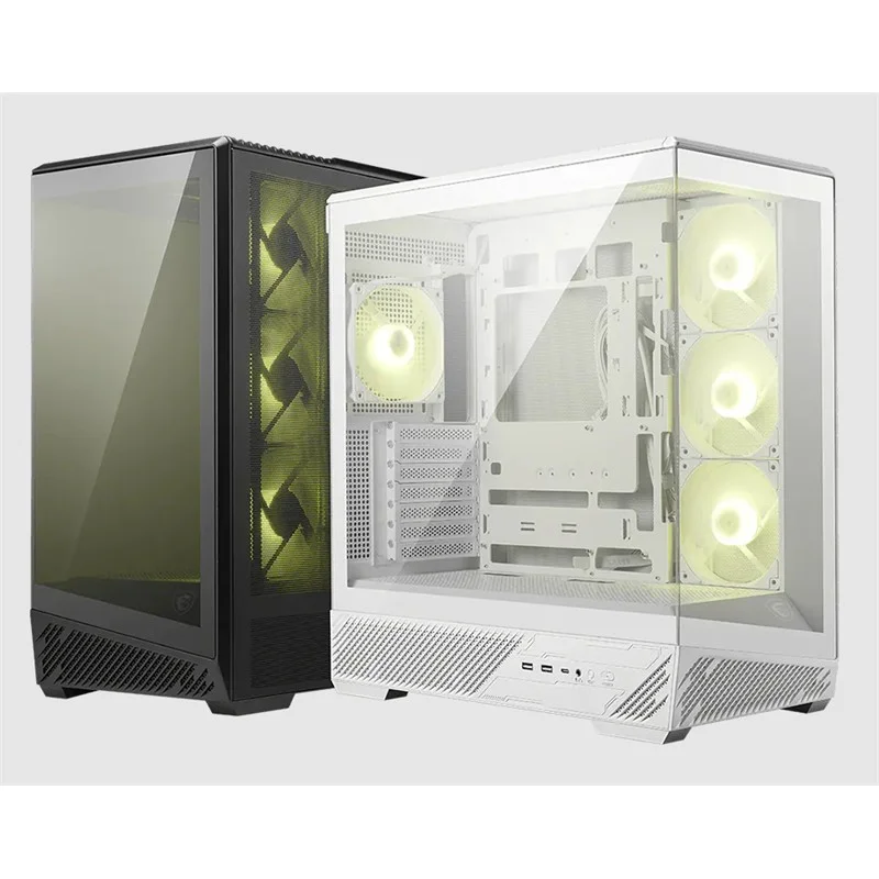 MSI MAG PANO 130R PZ TEMPERLİ CAM 3X120MM REVERSE ARGB 1X120MM ARGB FAN ATX PANORAMİK GAMİNG BİLGİSAYAR KASASI