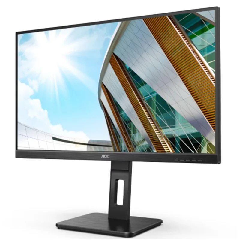 27 AOC Q27P2Q IPS 4MS 75MHZ 1XVGA 1XHDMI 1XDP 1XDVI 2K QHD 2560X1440 HOPARLÖR YÜKSEKLİK AYARI PIVOT VESA SİYAH