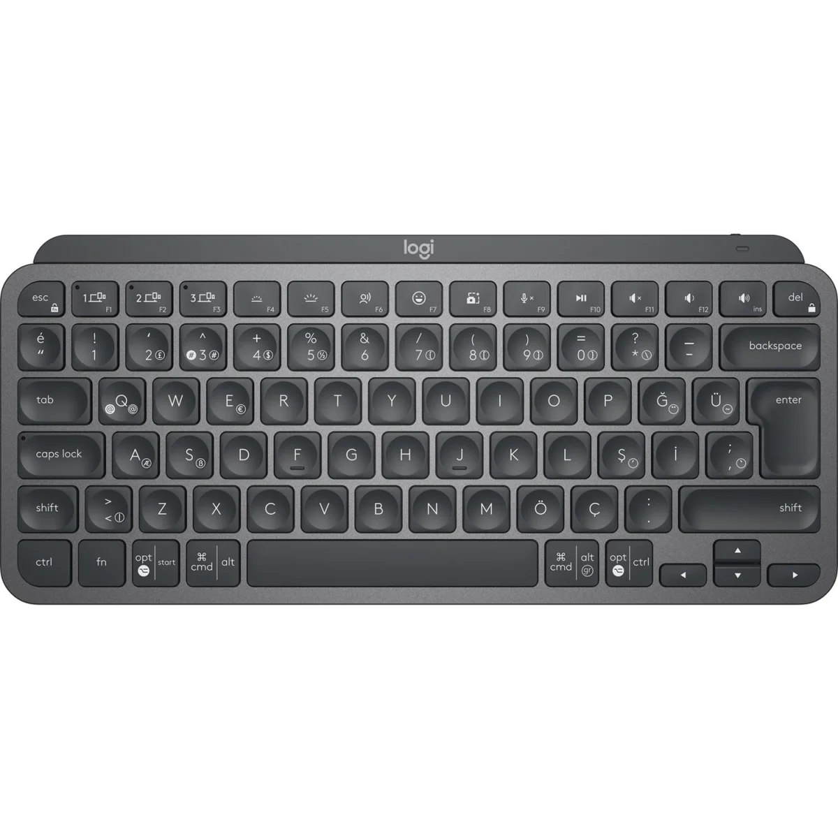 MINI MINIMALIST KABLOSUZ BLUETOOTH AYDINLATMALI Q TR KLAVYE SİYAH 920-010504