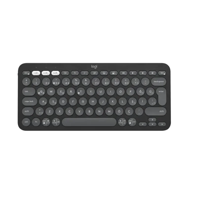 K380S  2 ÇOKLU CİHAZ ÖZELLİKLİ BLUETOOTH TÜRKÇE Q KLAVYE GRİ 920-011859