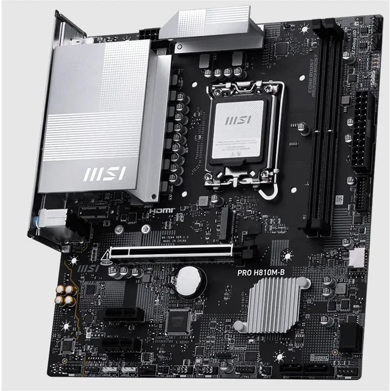 MSI PRO H810M-B DDR5 6400MHZ 1XHDMI 1XDP 1XM.2 MATX 1851P (INTEL ULTRA PROCESSORS SERIES 2)