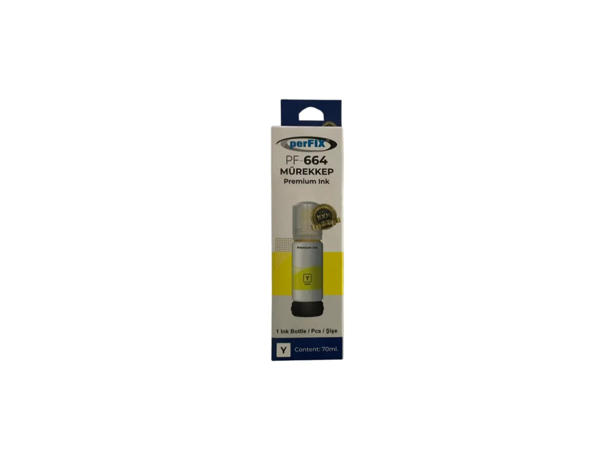 perFIX PF T6644 - 6734  Sarı Şişeli Mürekkep (70 ml )