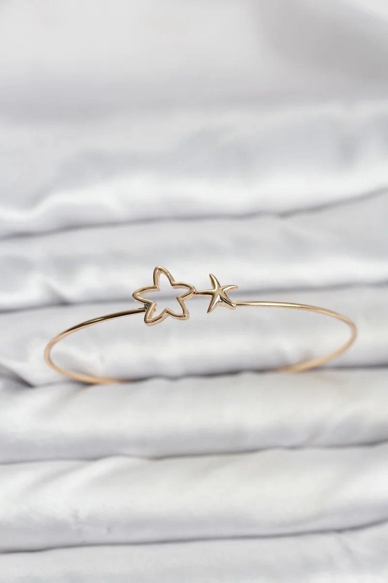 Yıldız Model Gold Renk Bileklik