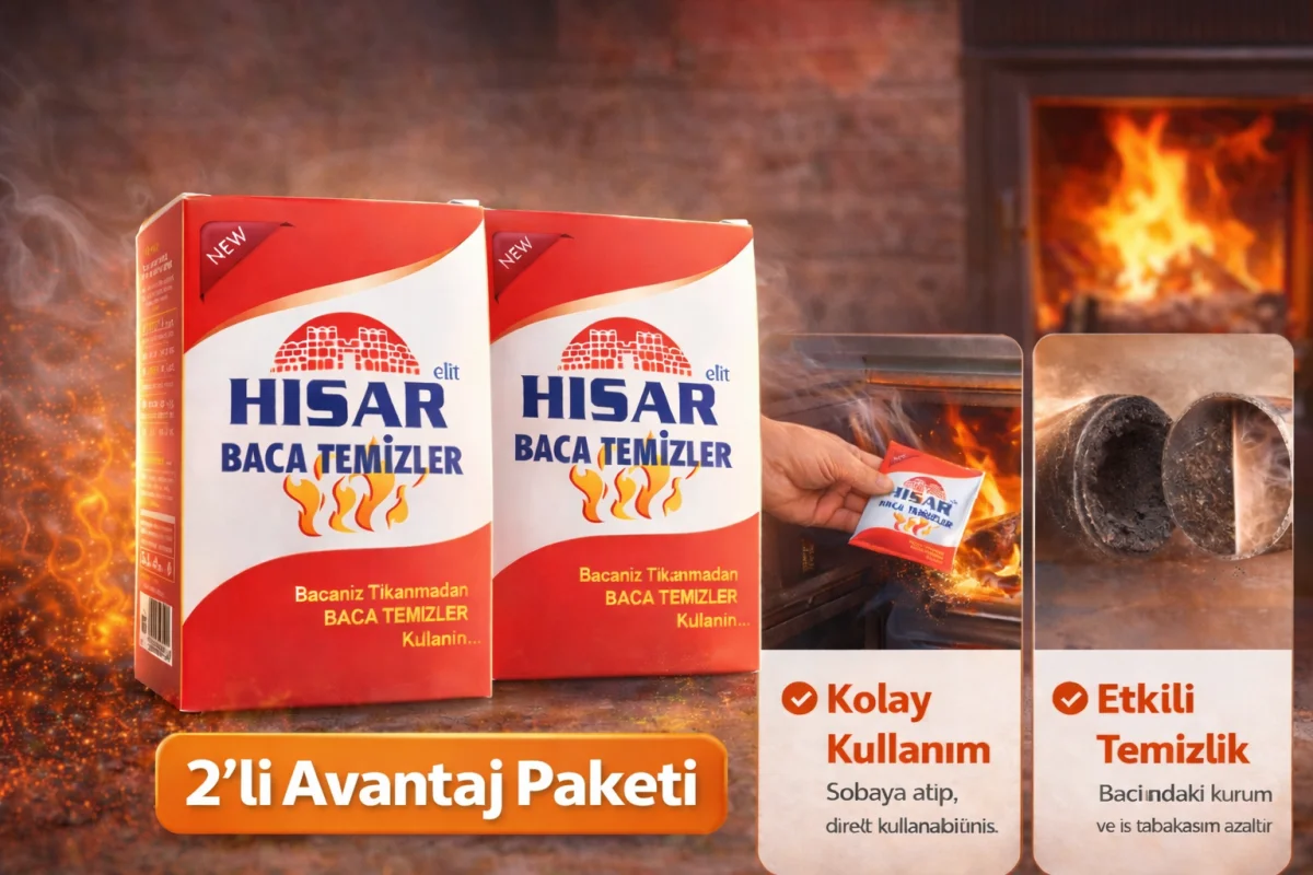 Hisar Elit Baca Temizleyici Soba ve Şömine İçin Kurum Temizleme Ürünü 2 Adet