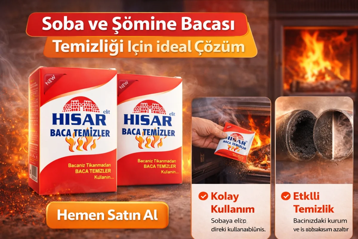 Hisar Elit Baca Temizleyici Soba ve Şömine İçin Kurum Temizleme Ürünü 2 Adet