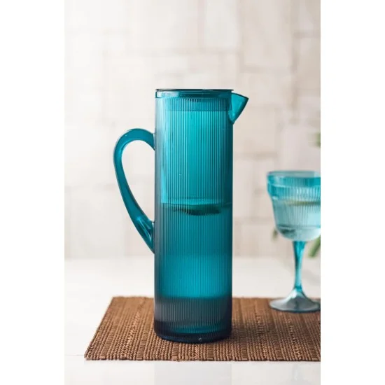 Akrilik Barok 1,5 Lt Aquamarin Sürahi