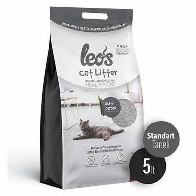 Cat Litter Grey Aktif Karbonlu Bentonit Kedi Kumu 2x5 Lt