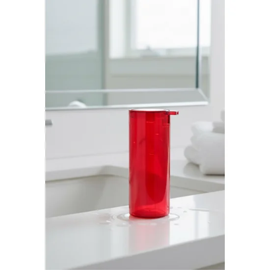 Kırmızı Akrilik Sıvı Sabunluk 250 ml