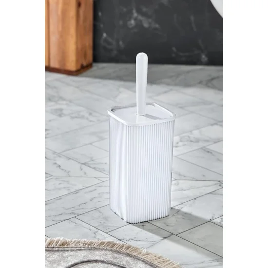 WC Fırçası & Tuvalet Fırçası Beyaz 2 Parça