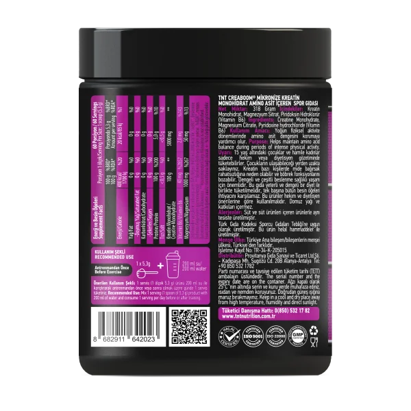 Creaboom Creatine Monohydrate Powder 312 gr