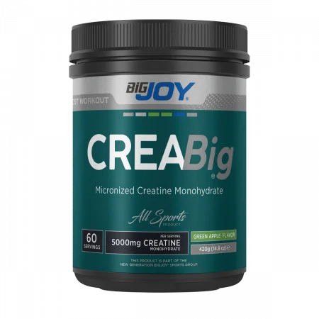 Crea Big Micronized Creatine Powder Yeşil Elma 420 Gr