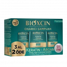 Keratin ve Argan Onarıcı Şampuan 300 ml - 3 Al 2 Öde