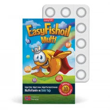 Easy Fish Oil Multi Multivitamin ve Balık Yağı Çiğnenebilir 30 Tablet