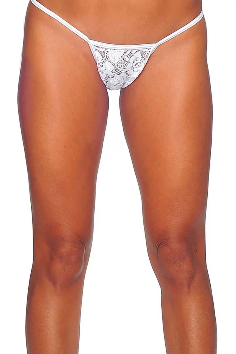 Beyaz Dantelli Tanga BRF1165