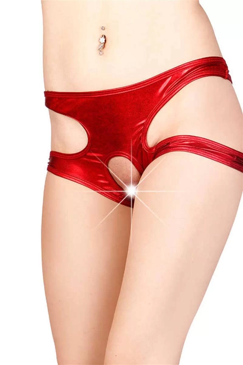 Kırmızı Özel Bölgesi Açık Seksi Külot BRF1171