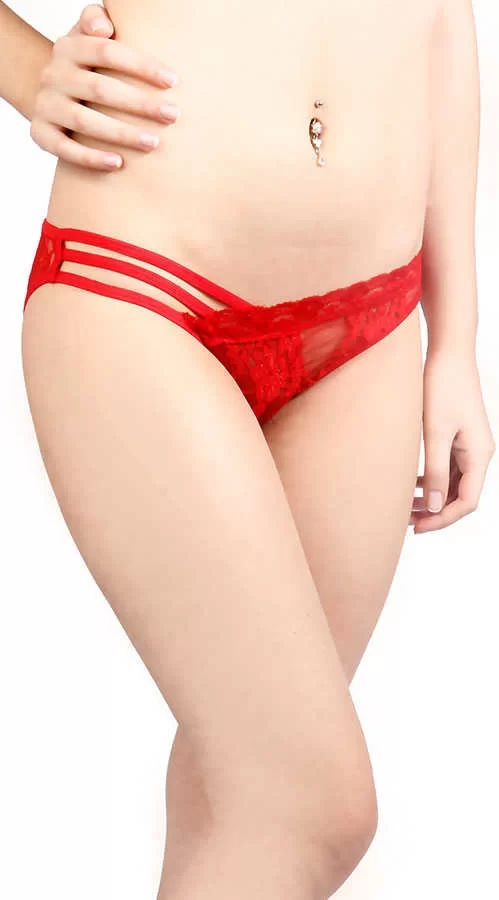 Kırmızı Şerit Detaylı Seksi Külot BRF1139