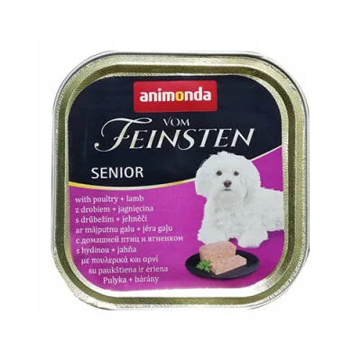 Vom Feinsten Senior Kümes Hayvanlı ve Kuzulu Yaşlı Köpek Konservesi 150 Gr