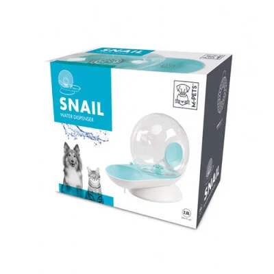 Snail Hazneli Kedi ve Köpek Su Kabı Mavi 2800 Ml