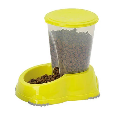 Smart Hazneli Kedi ve Köpek Mama Kabı Sarı 1,5 Lt