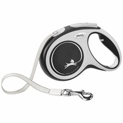 New Comfort Otomatik Şerit Köpek Gezdirme Tasması Small 5 Mt Siyah