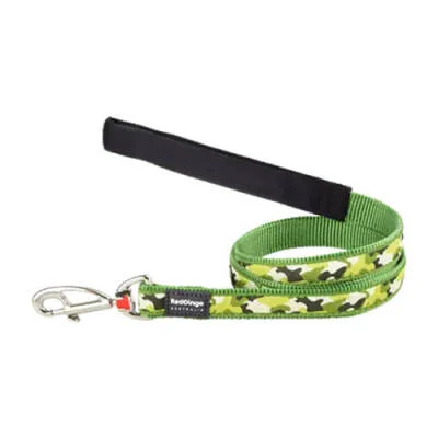 Kamuflaj Desenli Yeşil Köpek Uzatma Tasması Large 25 Mm 1,2 Mt
