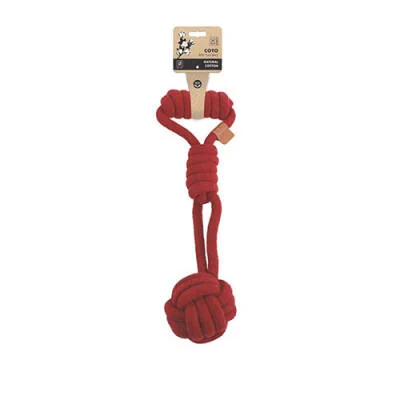 Coto Red Tug Ball Örgü Köpek Oyuncağı 36 Cm