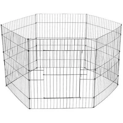 6 Parça Tel Panel Köpek Oyun Alanı 80x80 Cm