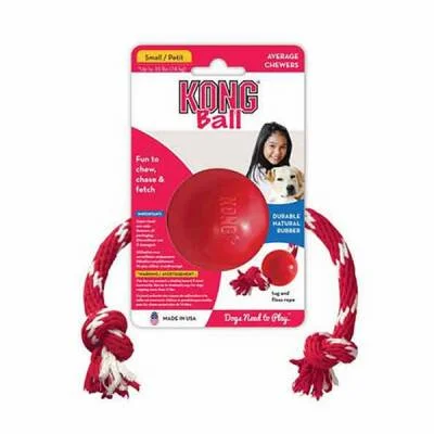İpli Kauçuk Top Köpek Oyuncağı Small 6,5 Cm