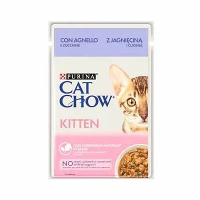 Kitten Pouch Kuzulu Yavru Kedi Konservesi 6 Adet 85 Gr