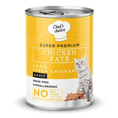 Pate Chicken Tavuklu Tahılsız Ezme Yetişkin Kedi Konservesi 12 Adet 400 Gr