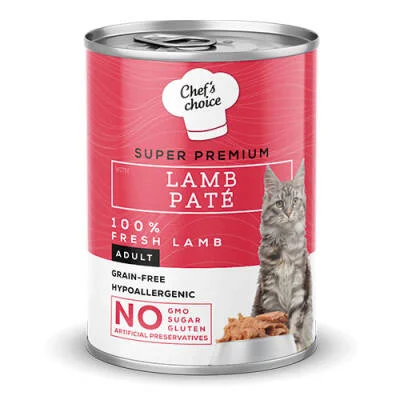Pate Lamb Kuzu Etli Tahılsız Yetişkin Kedi Konservesi 24 Adet 400 Gr