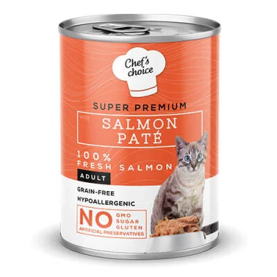 Pate Somonlu Tahılsız Yetişkin Kedi Konservesi 6 Adet 400 Gr