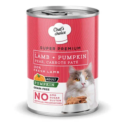 Pumpkin Pate Lamb Kuzulu Balkabaklı Tahılsız Yetişkin Kedi Konservesi 12 Adet 400 Gr