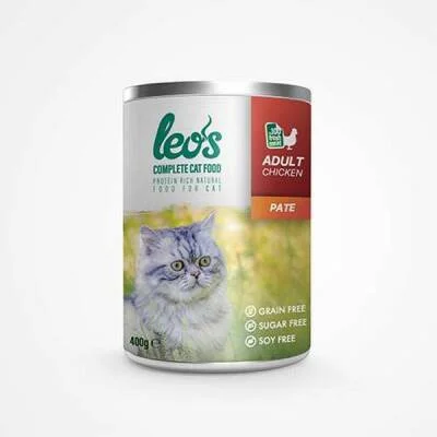 Tavuk Etli Pate Yetişkin Kedi Konservesi 12 Adet 400 Gr