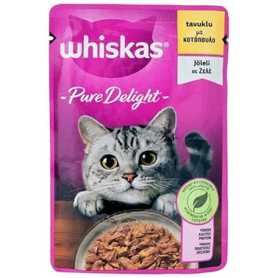 Pouch Pure Delight Jöle İçinde Tavuklu Yetişkin Kedi Konservesi 12 Adet 85 Gr