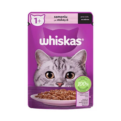 Pouch Sos İçinde Somonlu Yetişkin Kedi Konservesi 12 Adet 85 Gr