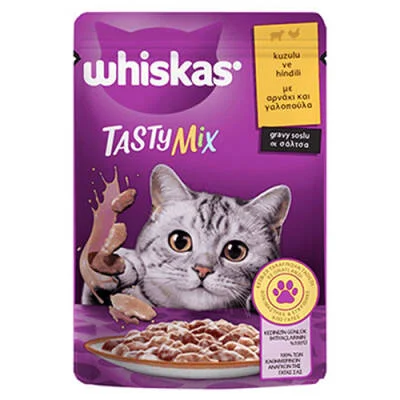 Pouch Tastymix Sos İçinde Kuzulu ve Hindili Yetişkin Kedi Konservesi 85 Gr
