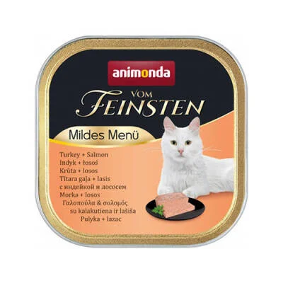Vom Feinsten Hindili ve Somonlu Kısırlaştırılmış Kedi Konservesi 100 Gr