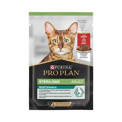 Sterilised Pouch Sığır Etli Kısırlaştırılmış Kedi Konservesi 6 Adet 85 Gr