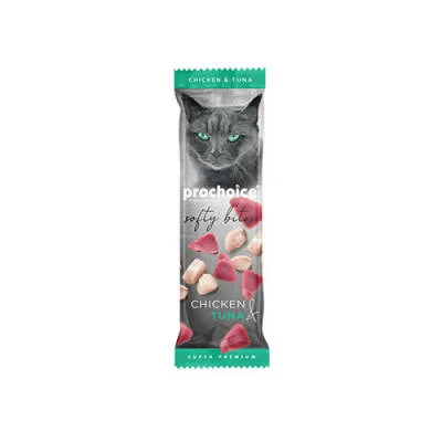 Softy Bites Tavuklu ve Ton Balıklı Yumuşak Kedi Ödül Maması 24 Adet 10 Gr